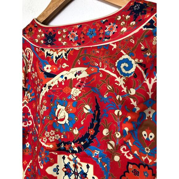 Gretchen Scott Set Jersey Split Neck Tunic Magic Carpet Stretchy Pants Electic - Picture 11 of 16